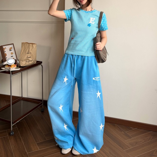 star color sweatpants　スターカラースウェットパンツ　J1828