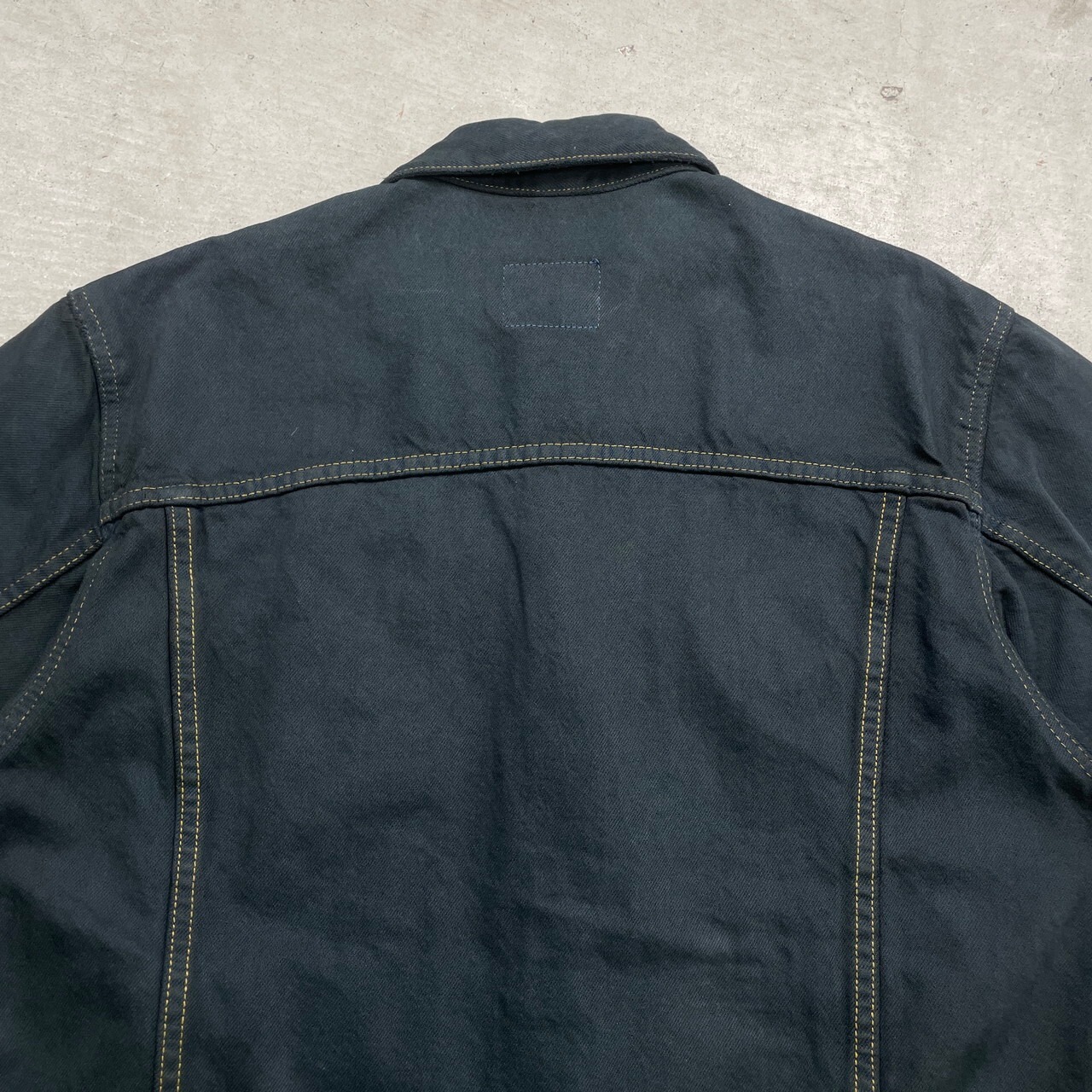 80年代 Lee リー ブラックデニムジャケット PATD-153436 メンズL 古着 