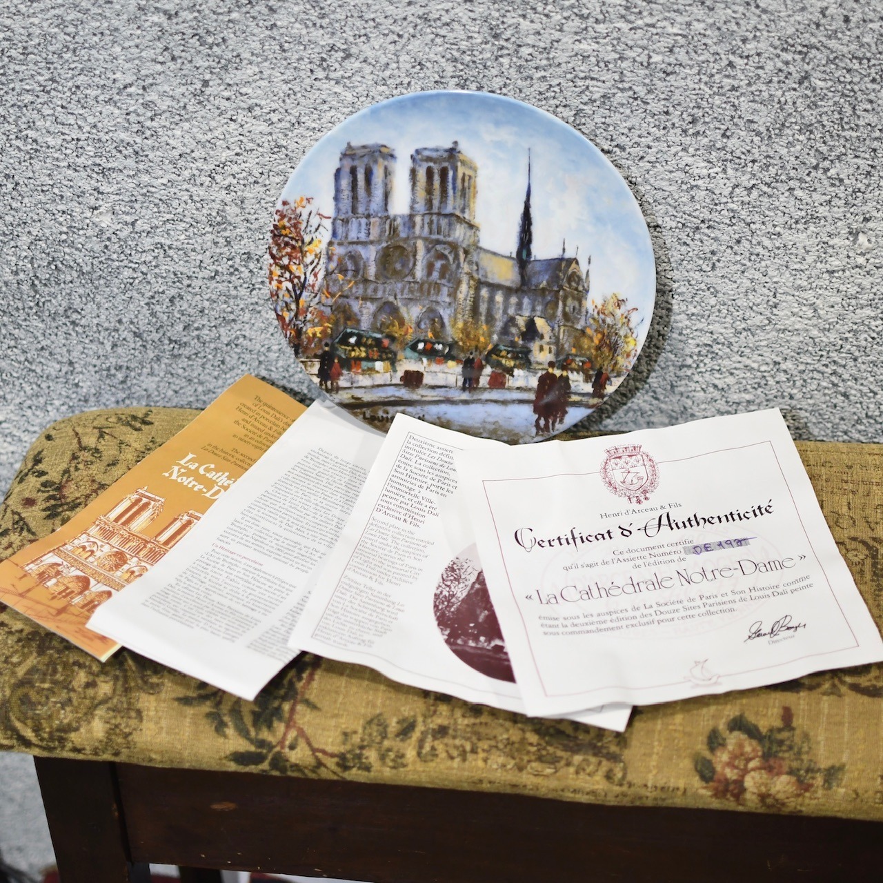 81's limoges paris plate