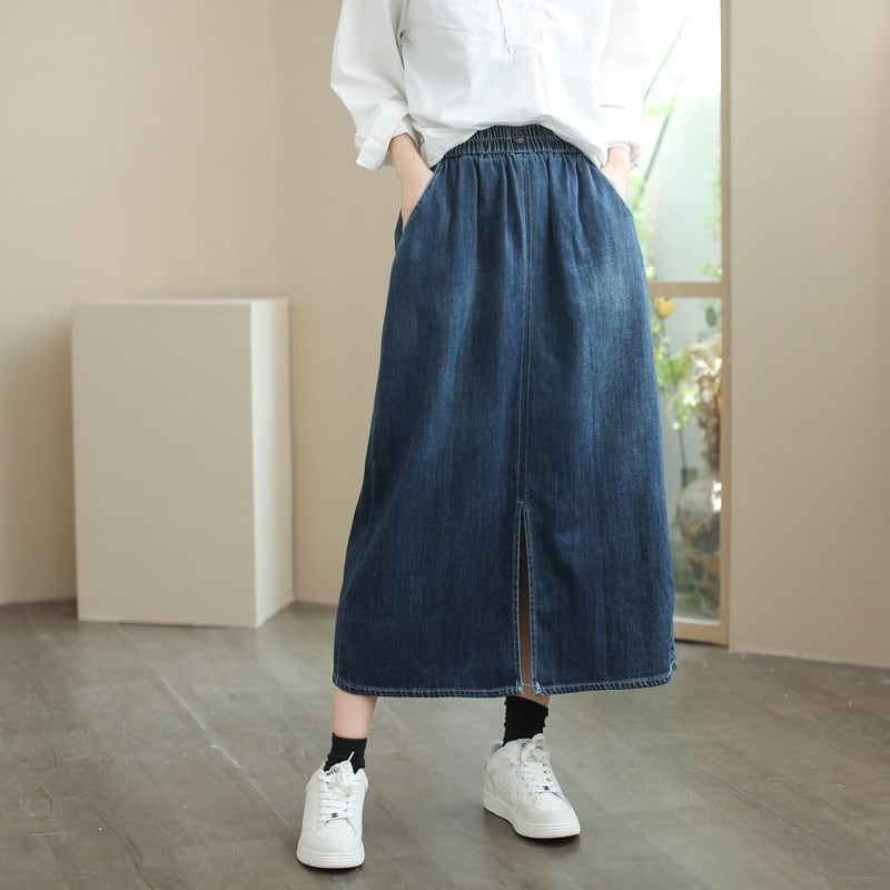 デニムロングスカート M1522