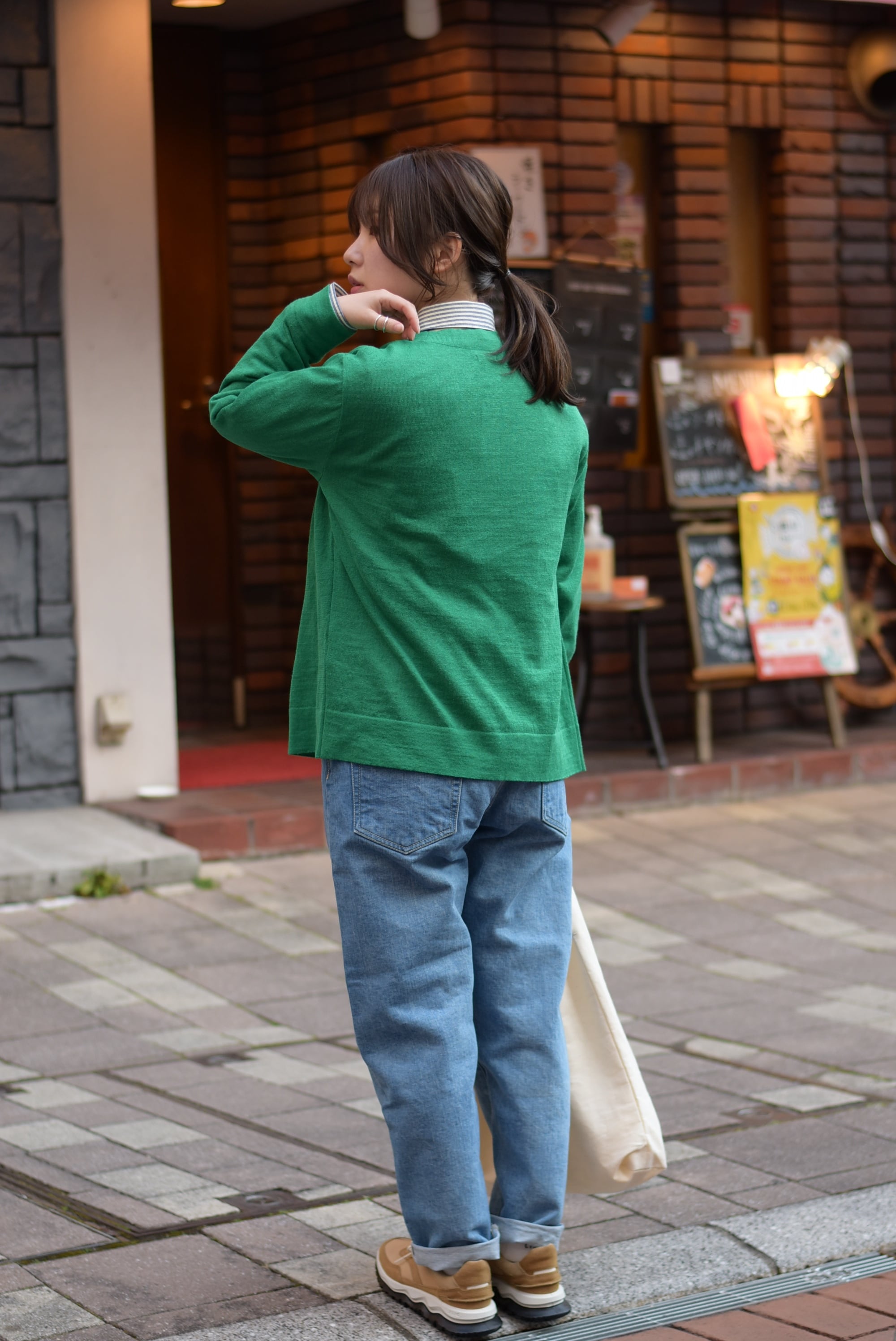 HATSKI】Loose Tapered Denim Used Ice Blue | theater(シアター)