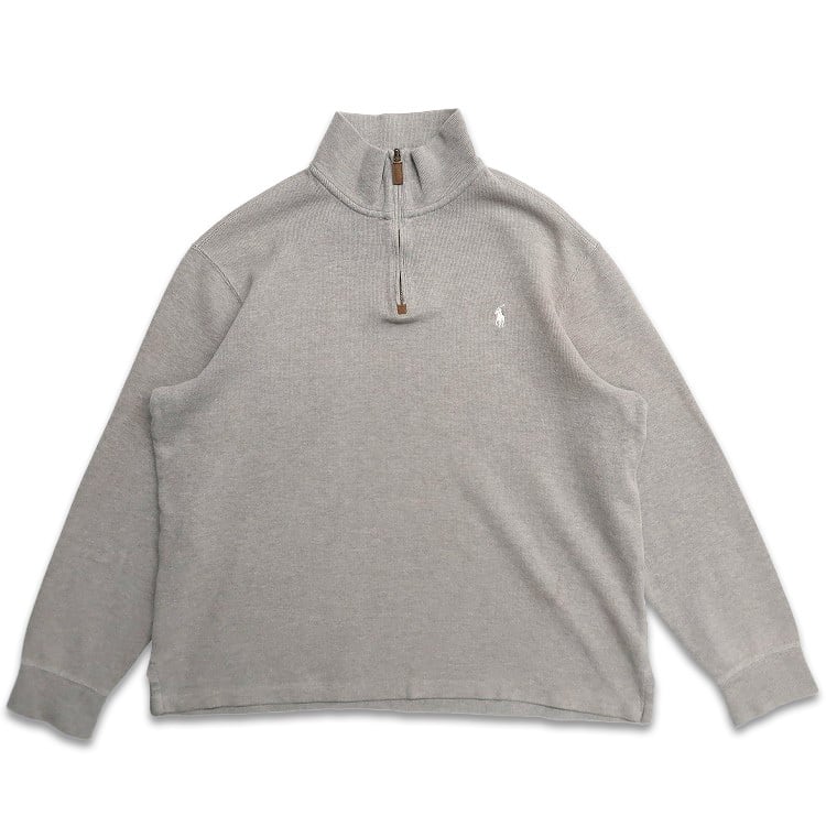 新品未使用 POLO ラルフローレン メンズ ハーフジップ グレー L 中古・古着通販】POLO RALPH LAUREN (ポロ・ラルフローレン) ハーフ