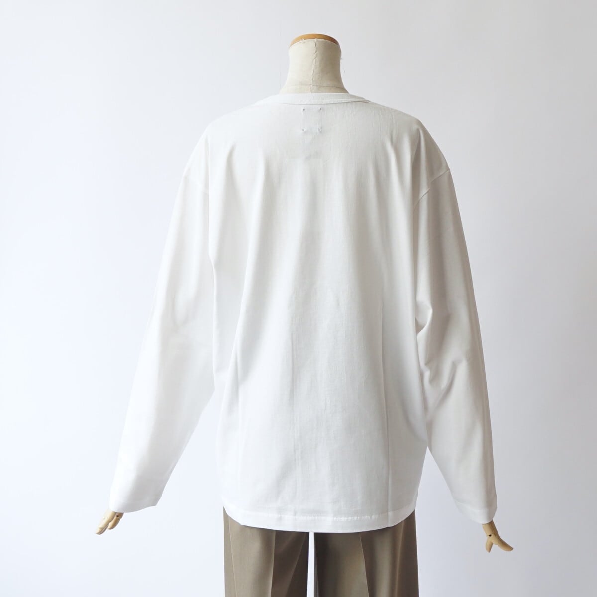【数回着】BATONER Utility Cotton Crew Neck T BATONER/バトナー・Men UTILITY COTTON CREW NECK LONG SLEEVE T-SHIRT