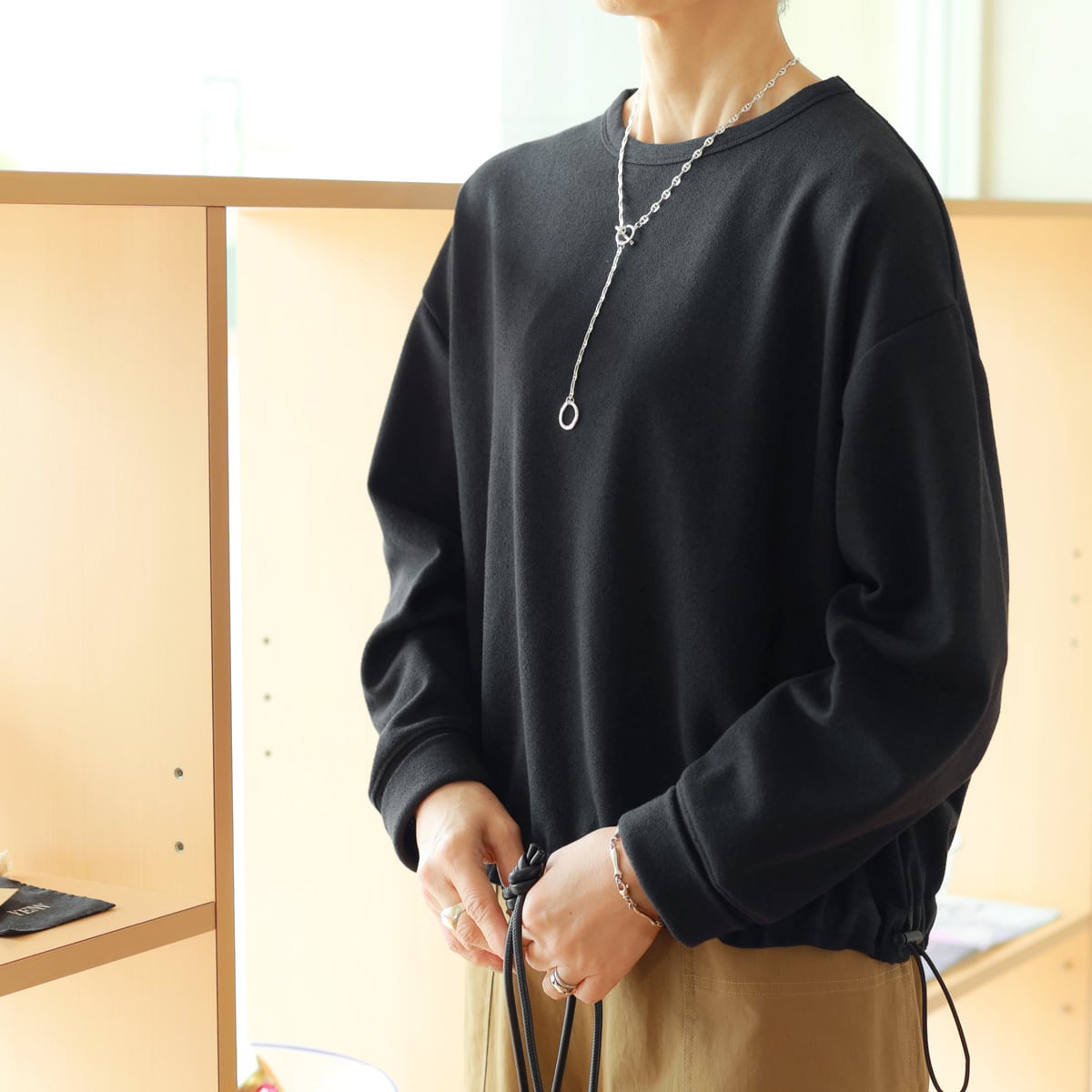 Munich (ミューニック) ドローコード&グログランヘム カットソートップス