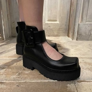 【JEFFREY CAMPBELL】プラットフォーム ベルトストラップブーツ