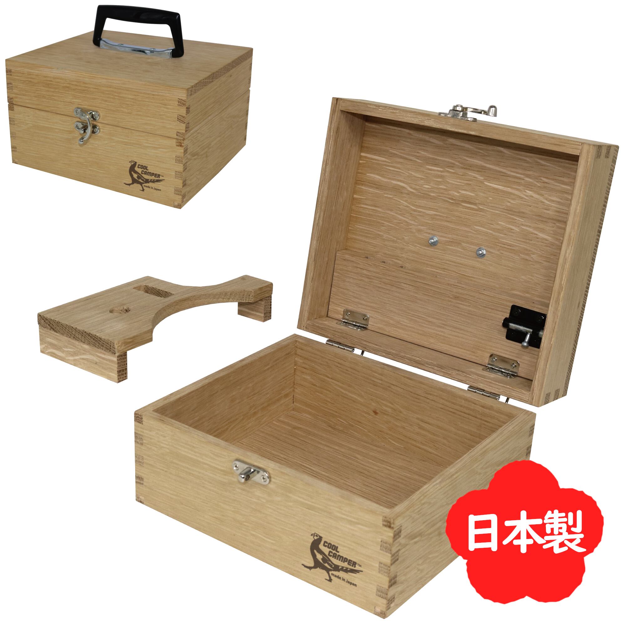 送料無料】多目的木製収納ケース ナチュラル【Mサイズ】CC003-M121NC