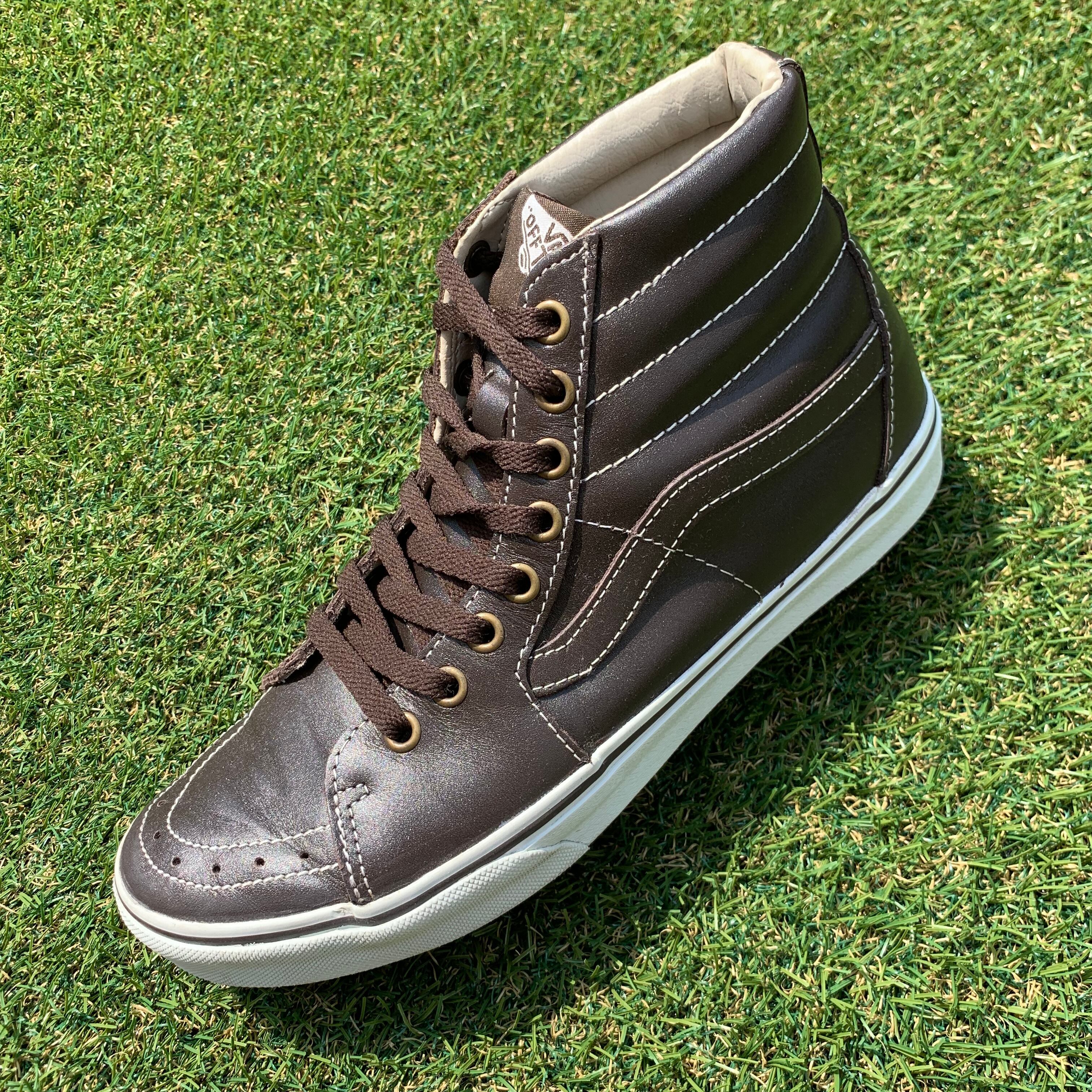 旧モデル！VANS SK8-HI LEATHER ヴァンズ スケートハイ レザー A592