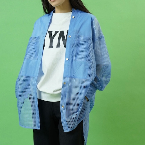 【 CYAN TOKYO 】 バックスリットメッシュシャツ