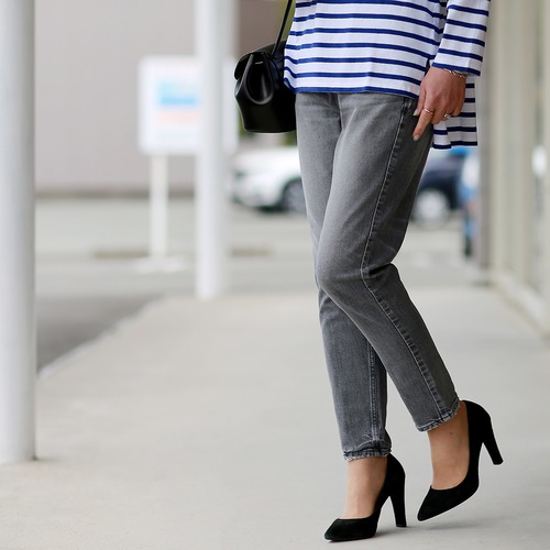 【営業日15:00迄のご注文は当日発送可能】upper hights (アッパーハイツ) new boyfriend denim　=THE LADY=