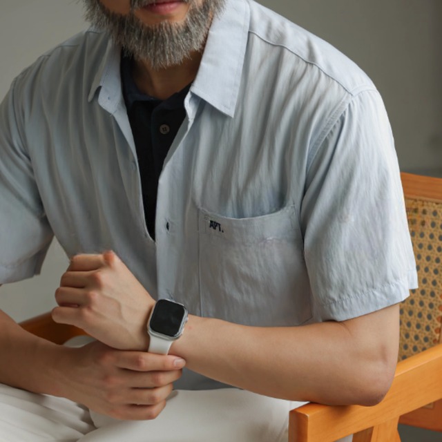 モダールテクスチャー半袖シャツ 225840