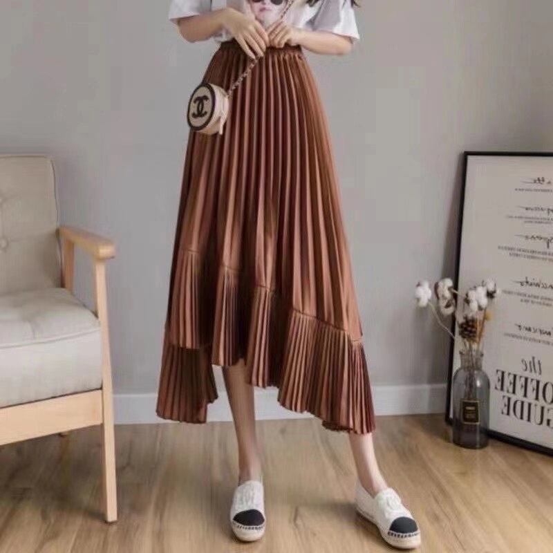 アシンメトリープリーツスカート　AJ11394-1618