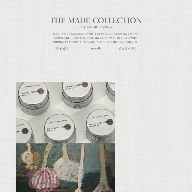 〈THE FAVORI × JENNY〉 THE MADE COLLECTION ver. V「THE FABRIC」