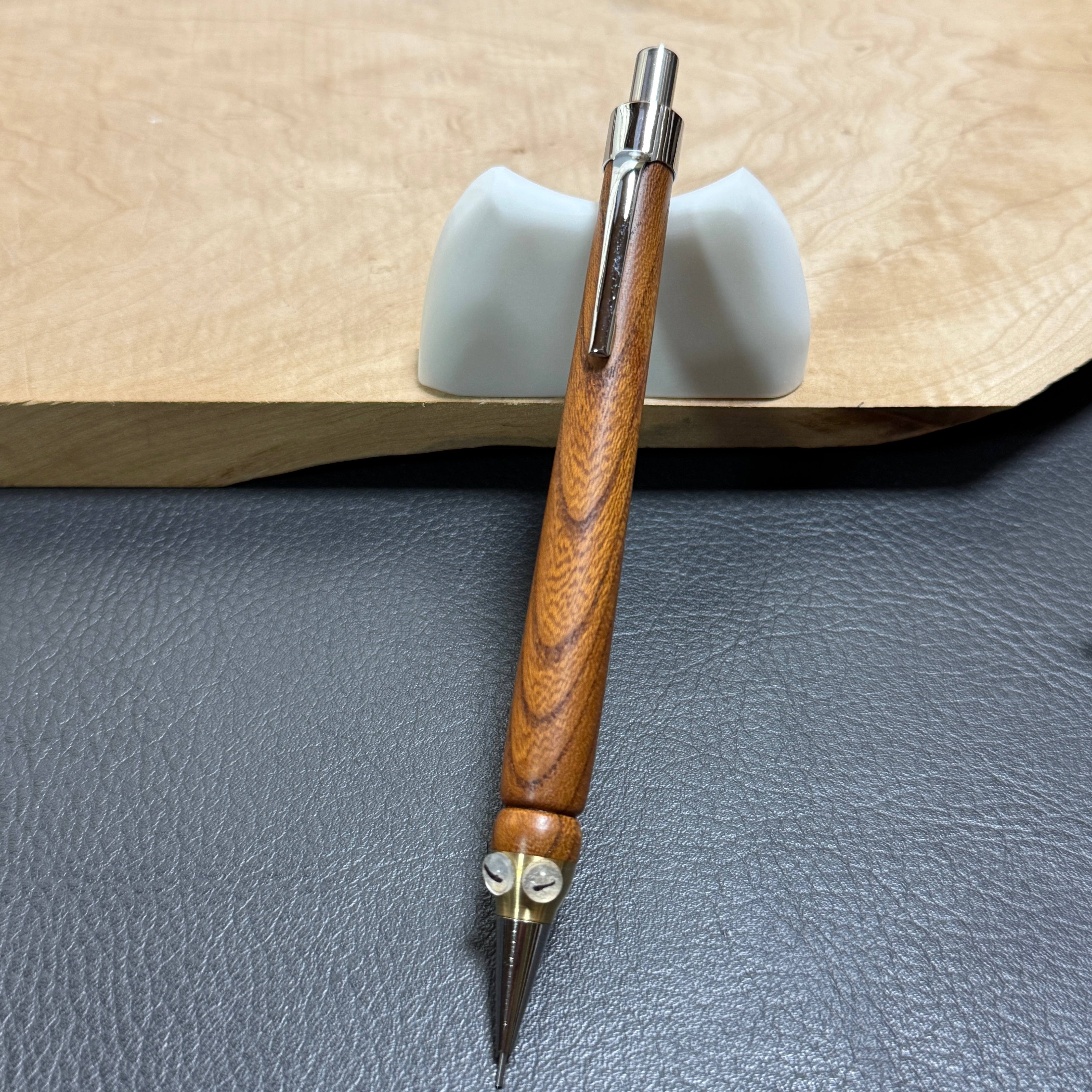 38黒柿木製キャップ芯ケース 木目揃え 白太多め 無塗装 15黒柿木製芯ケース オリジナルキャップ 無塗装 | handwood