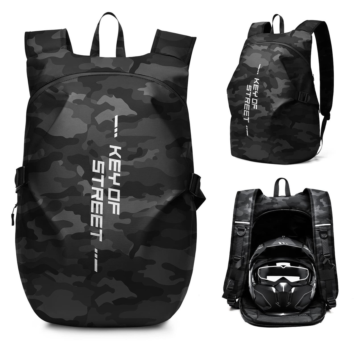 [SEAFEW] ヘルメットバッグ メンズ バイクリュック 防水 バックパック ヘルメットケース リュック 大容量トラベルバッグ サイクリング ...