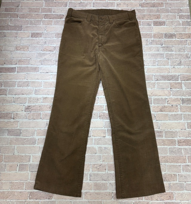 1980'S LEVI'S CORDS PANT BROWN 実寸W34 L30