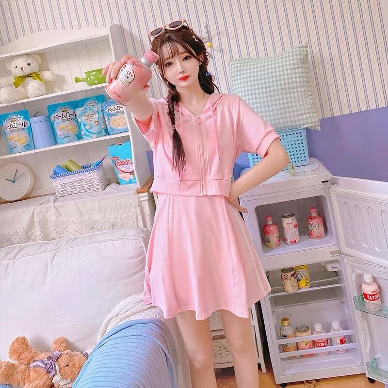 セットアップ】スカート パーカー カジュアル スウェット ルームウェア