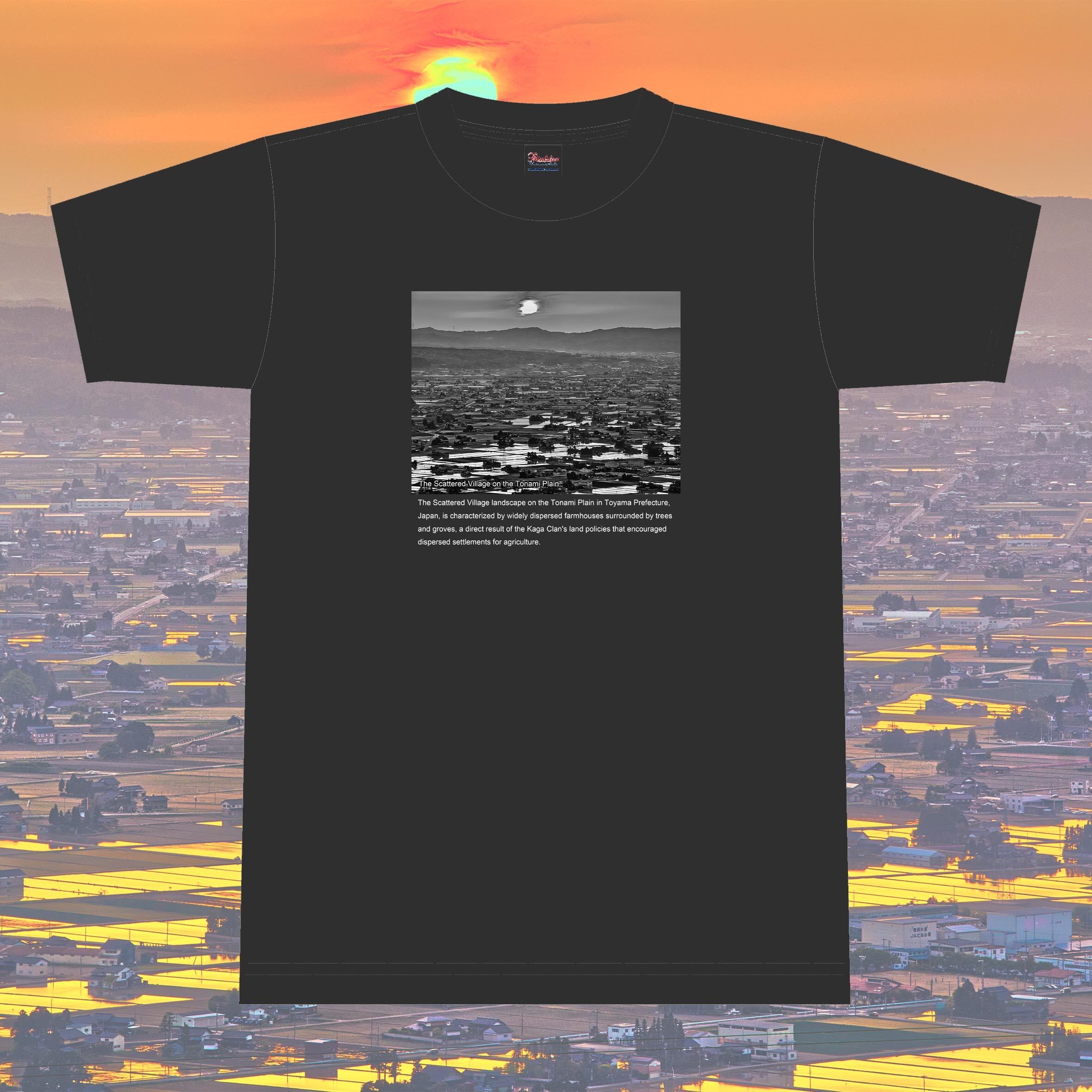 【富山百景シリーズ】Scattered Village Tシャツ【砺波市】