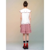 【2color】【2pattern】クラシックギンガムチェック　アンブレラキュロット C0133