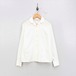 EU VINTAGE PEARL BUTTON COTTON BLOUSE/ヨーロッパ古着パールボタンレースブラウス