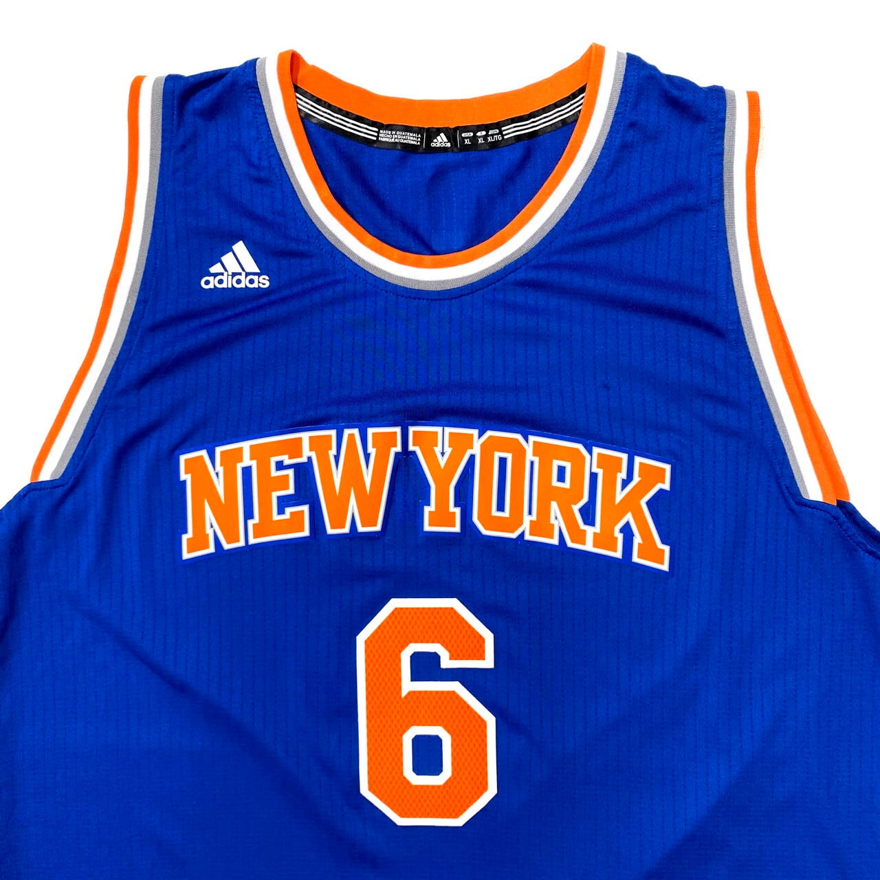 adidas アディダス NBA スウィングマンジャージ New York Knicks ゲームシャツ ユニフォーム XL ニューヨークニックス　  クリスタプス・ポルジンギス 古着【ゲームシャツ】 | cave 古着屋【公式】古着通販サイト powered by BASE