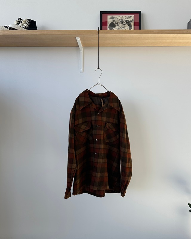 -Pendleton- Vintage 70s L Board Shirt made in USA