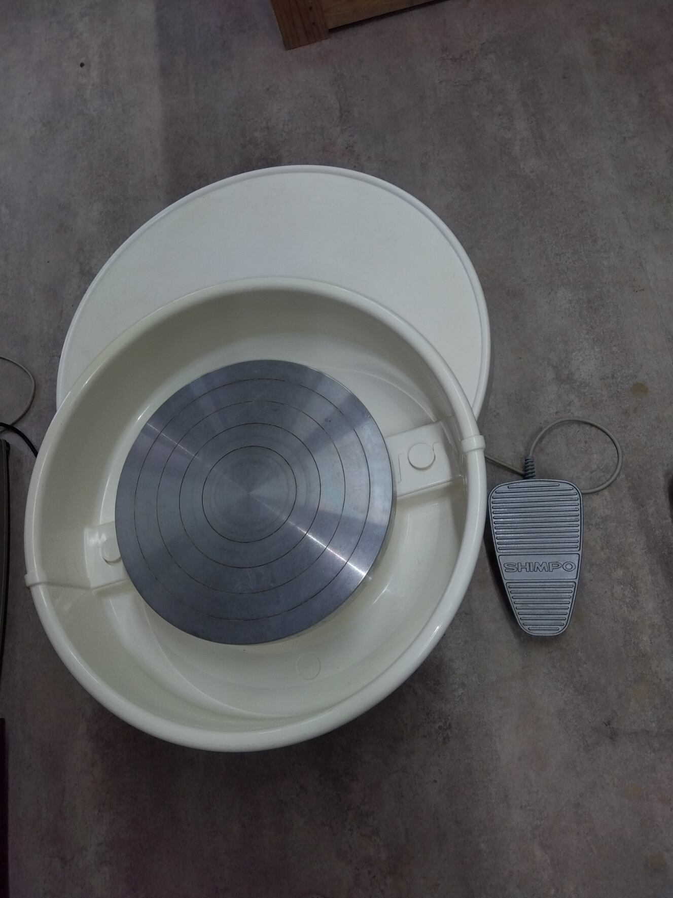 苫小牧市内近郊限定 SHIMPO 電動ろくろ 2014年製 RK-3D ペダルレバー式