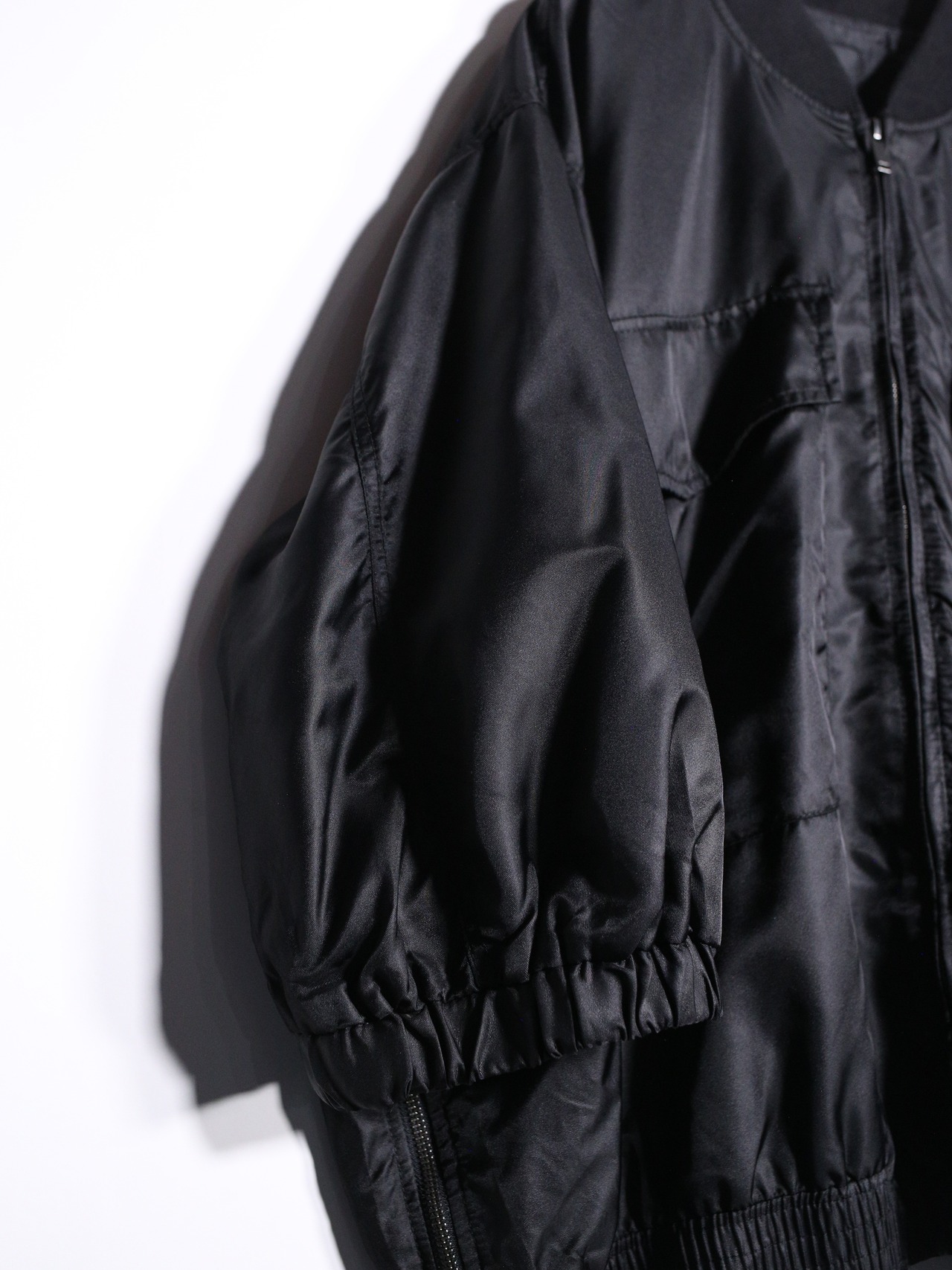 nylon oversized s/s bomber jacket - 10