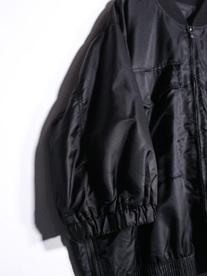 nylon oversized s/s bomber jacket