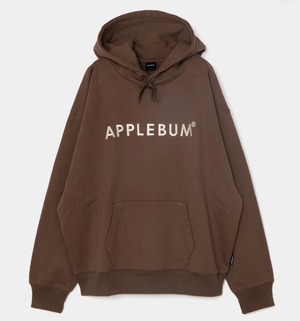 【APPLEBUM】アップルバム LOGO EMBROIDERY HOODIE (BROWN) プルオーバーパーカー