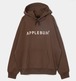 【APPLEBUM】アップルバム LOGO EMBROIDERY HOODIE (BROWN) プルオーバーパーカー