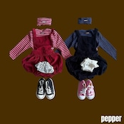 【取寄/韓国直送】PEPPER 26/AU ピピボーダーTシャツ|秋服|韓国子供服