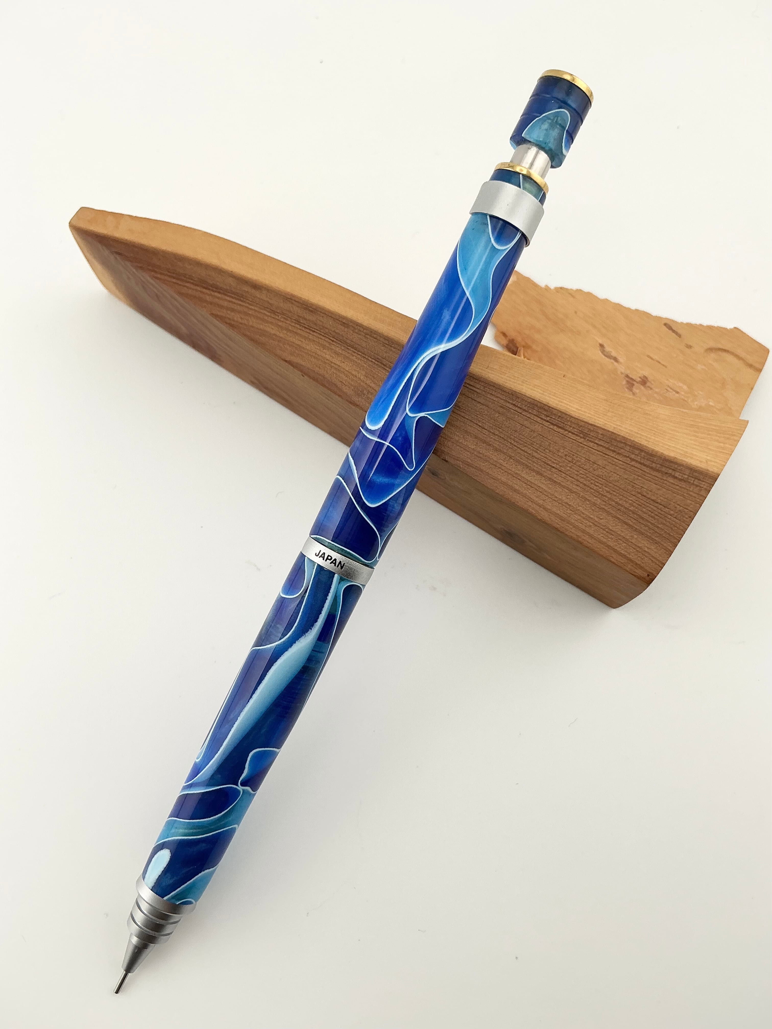 PILOT S20 シャーペン ブルーアクリルカスタム 0.5mm | 蒼天クラフト