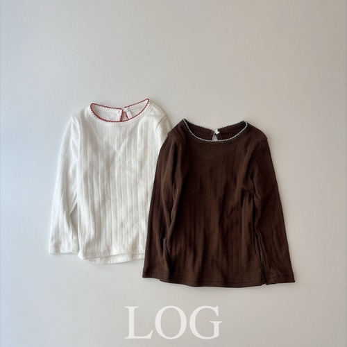 log101［取寄］picot eyelet tee 26autumn