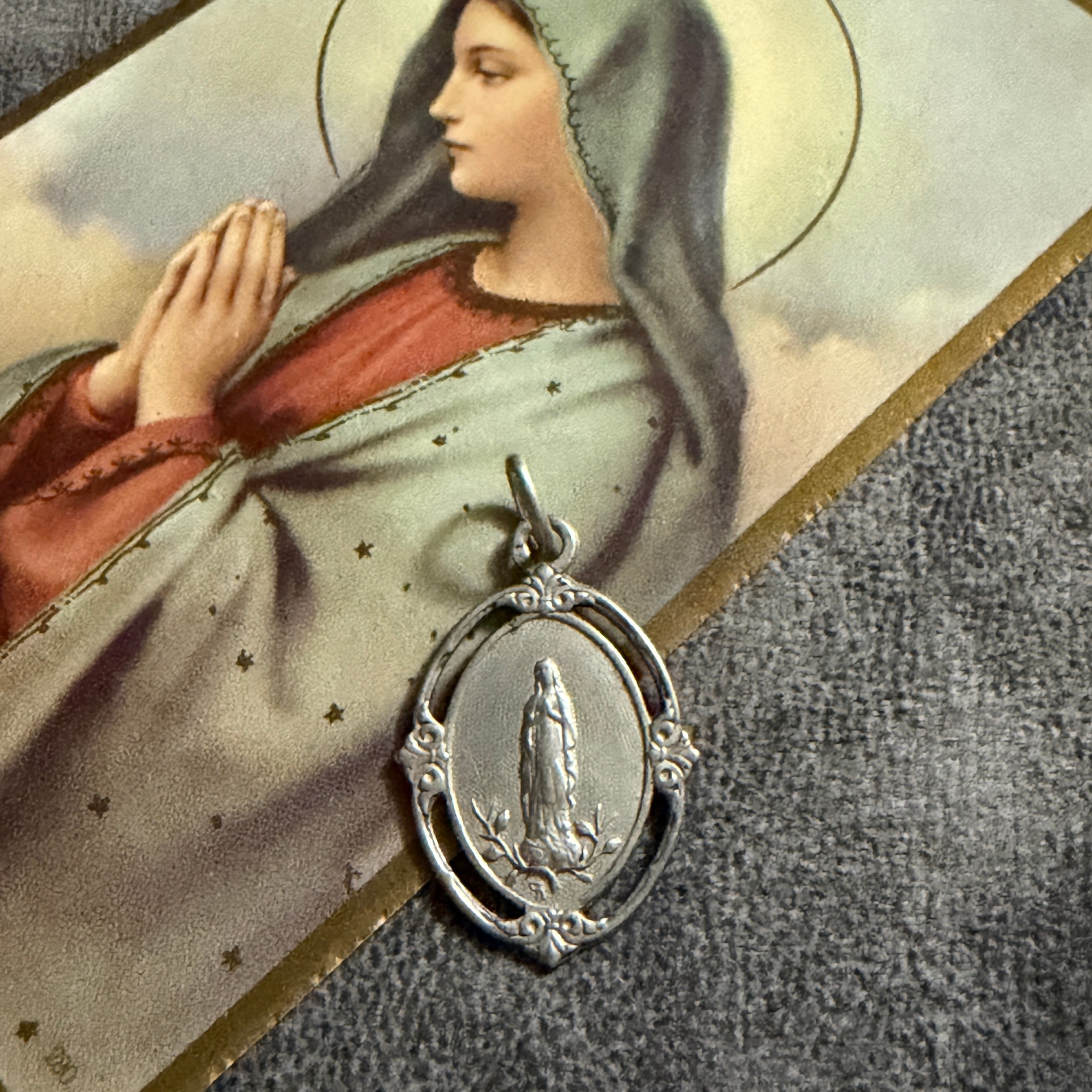 ルルドのマリア | Antique medaille Mary