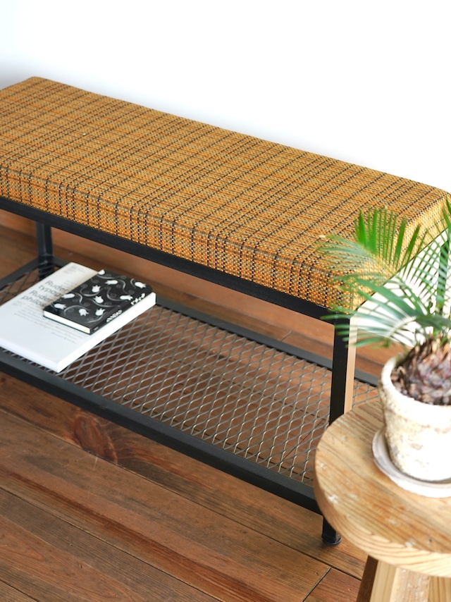 IRON FABRIC BENCH