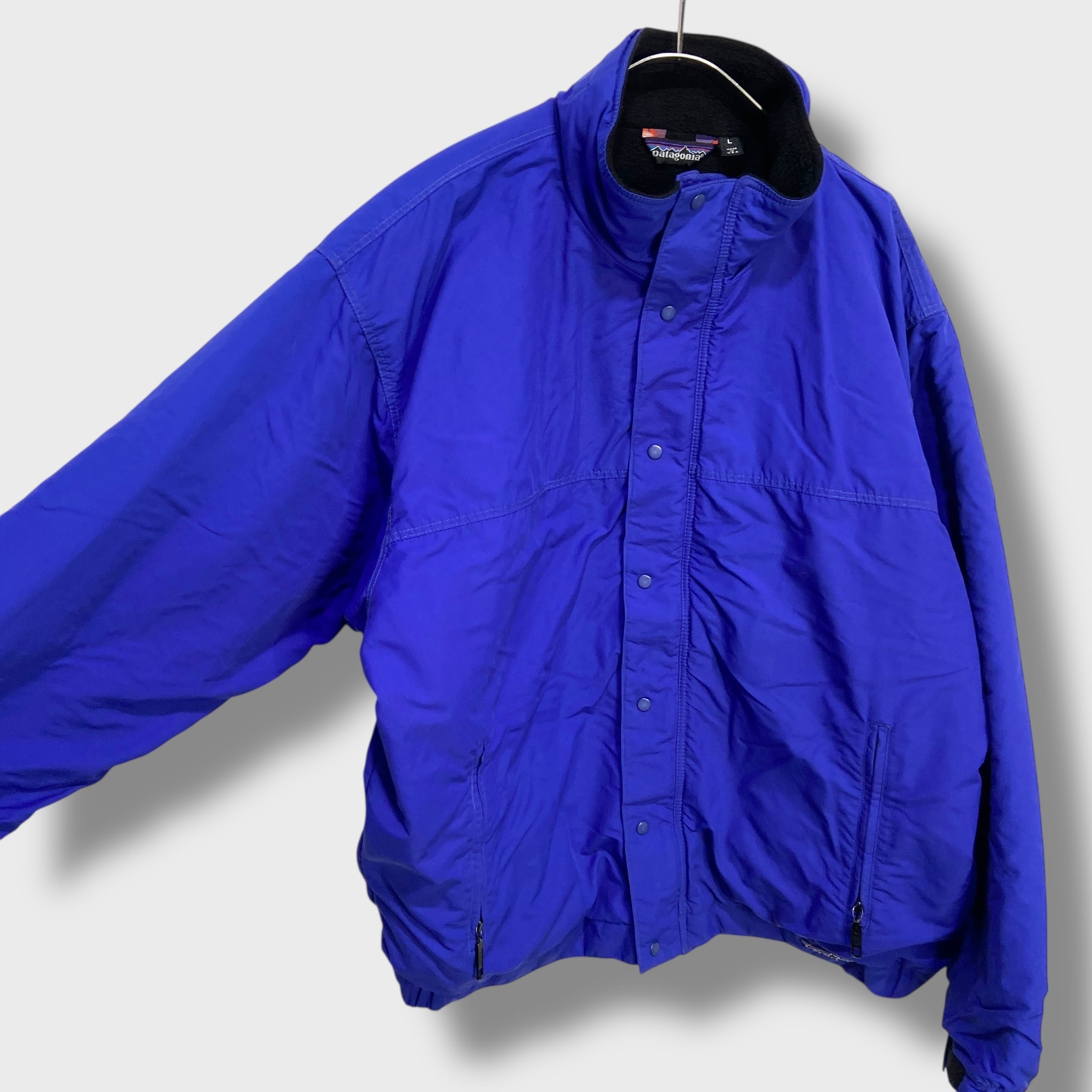 80s Patagonia パタゴニア シンチラサーク USA製 80s USA製 パタゴニア シンチラサークジャケット ナス紺 L 三角タグ