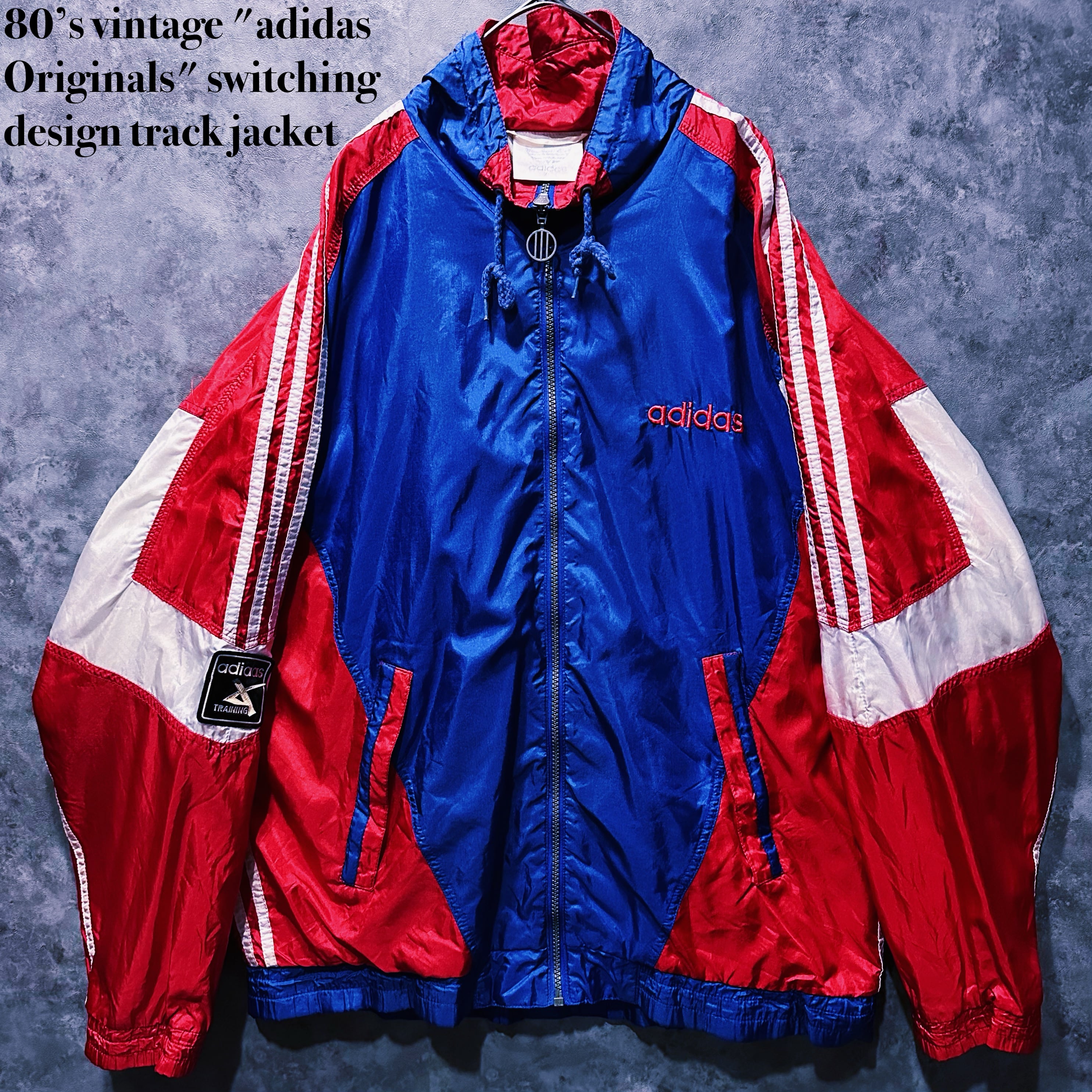 【 doppio】80’s vintage "adidas Originals" switching design track jacket