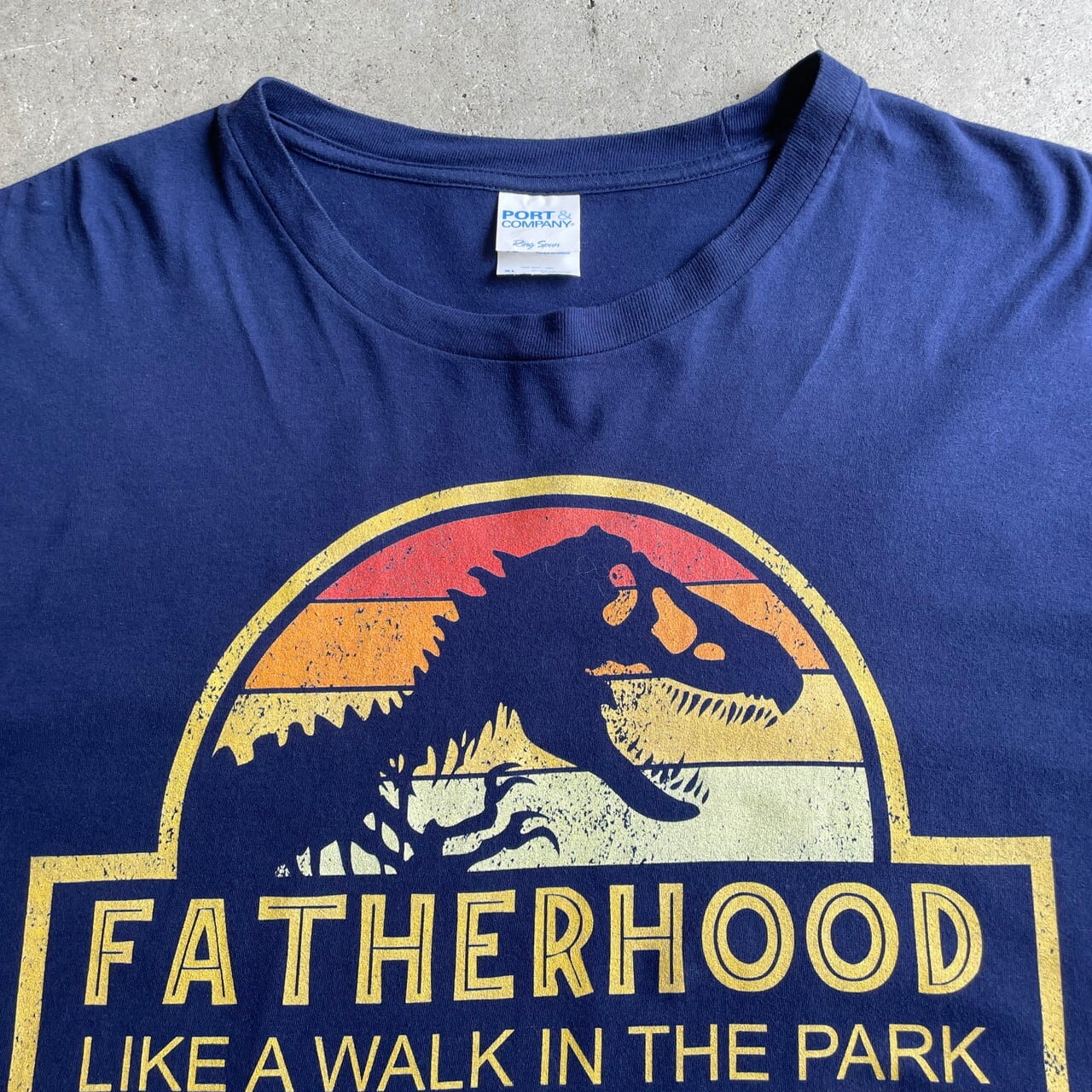FATHERHOOD LIKE A WALK THE PARK ジュラシックパーク パロディ ロゴ