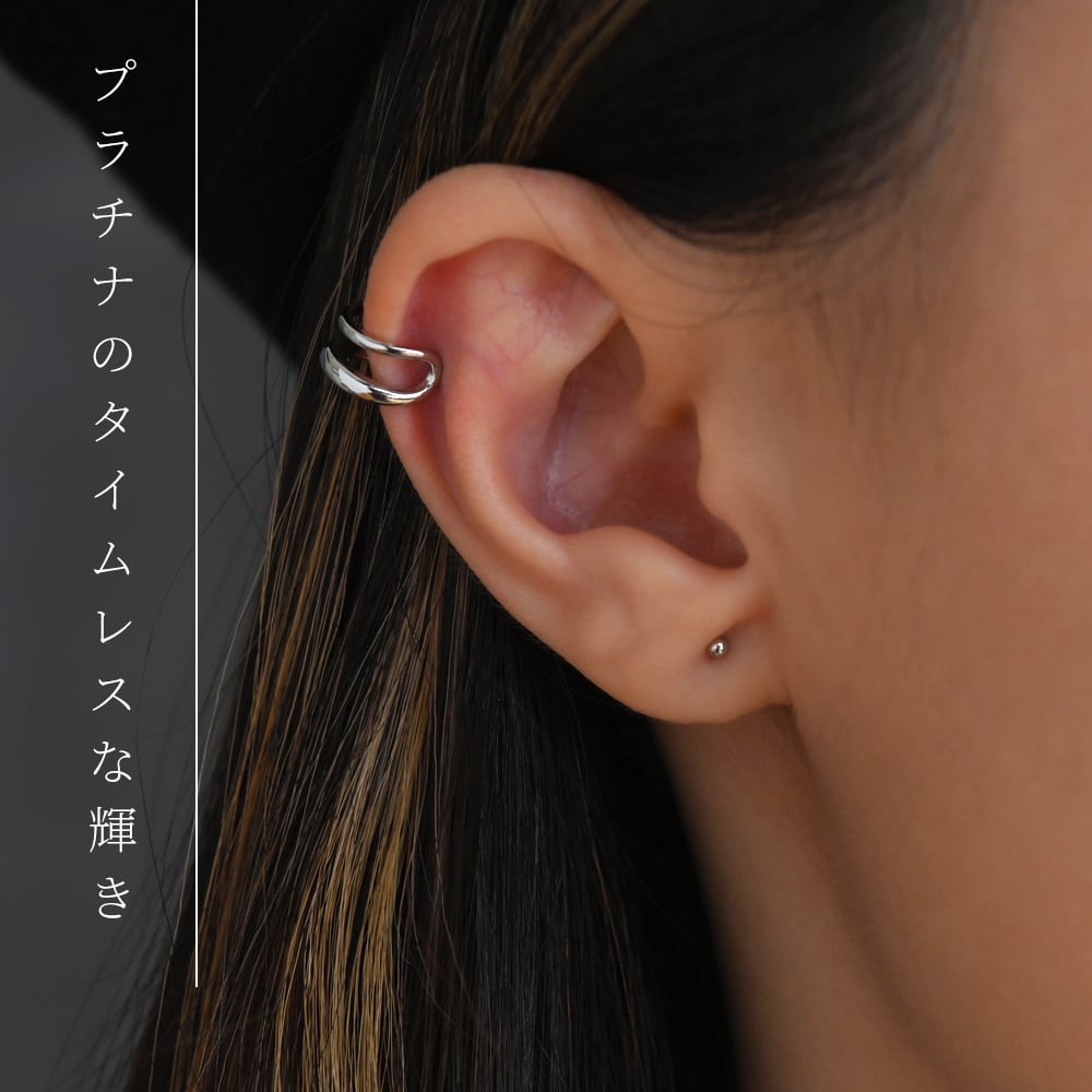 レディースプラチナ(PT900) フープピアス(2mm×25mm) 120341 - dibrass.com