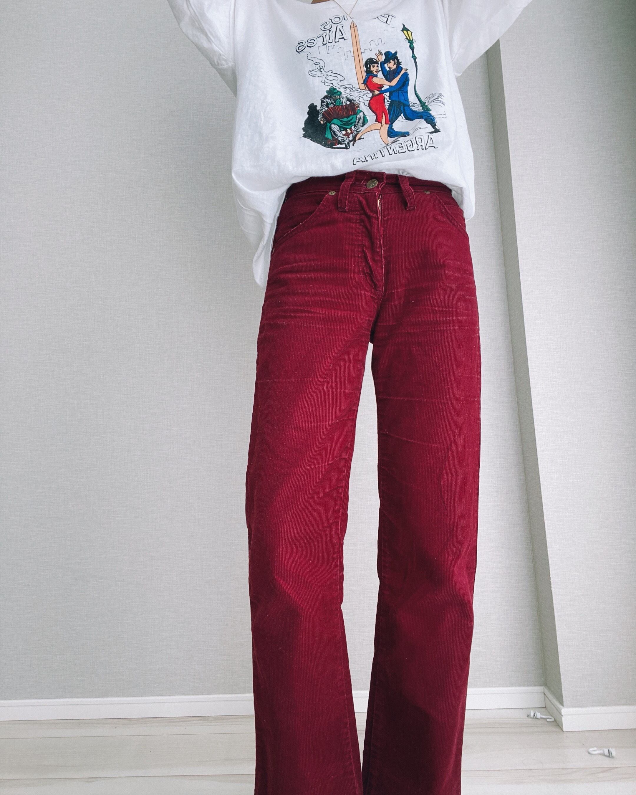 (PT033)LEE corduroy pants made in Belgium