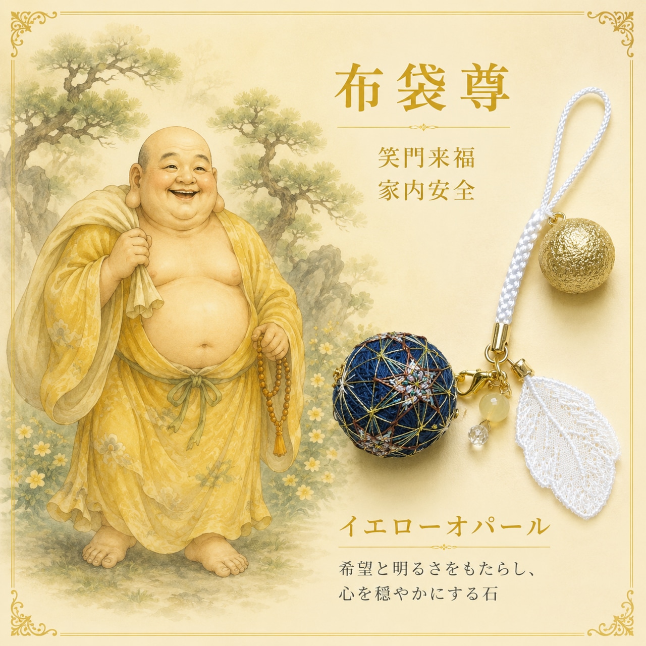 神様と繋がる 【七福神のお守り✳布袋さん】 開運 笑門来福 金運 商売