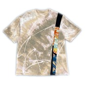【tshirts256】XLsize bleached T-SHIRTS khaki