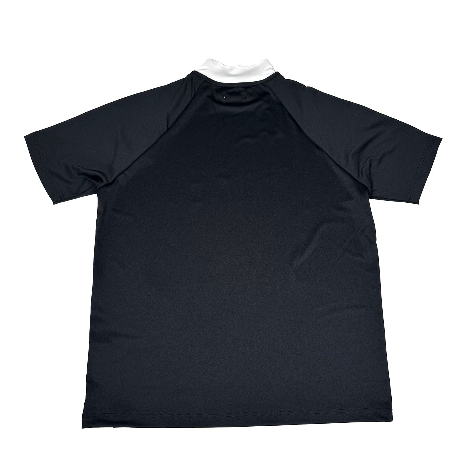 LOGO PRINT MOCK NECK SHIRT -BLACK / WHITE- | 8G SHOOT WEBSTORE LOGO PRINT MOCK NECK SHIRT -BLACK / WHITE- | 8G SHOOT WEBSTORE