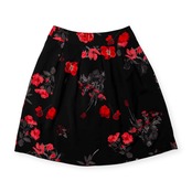 AUSTIN REED オースチンリード 花柄 総柄 スカート サイズ 40 /ブラック×レッド