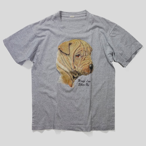 80s シャー・ペイ 犬 Tシャツ アニマル