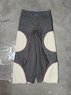 tuck wide slacks | 『kick margin.』