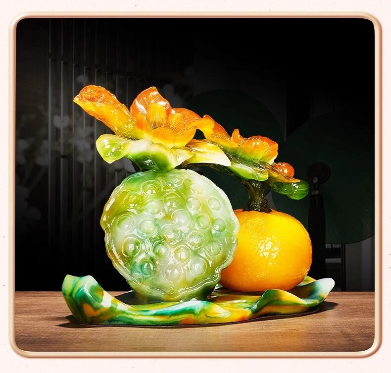 吉祥孫水作 開運 金運 財運 商売繁盛 縁起物 成功金色のネズミと果物の