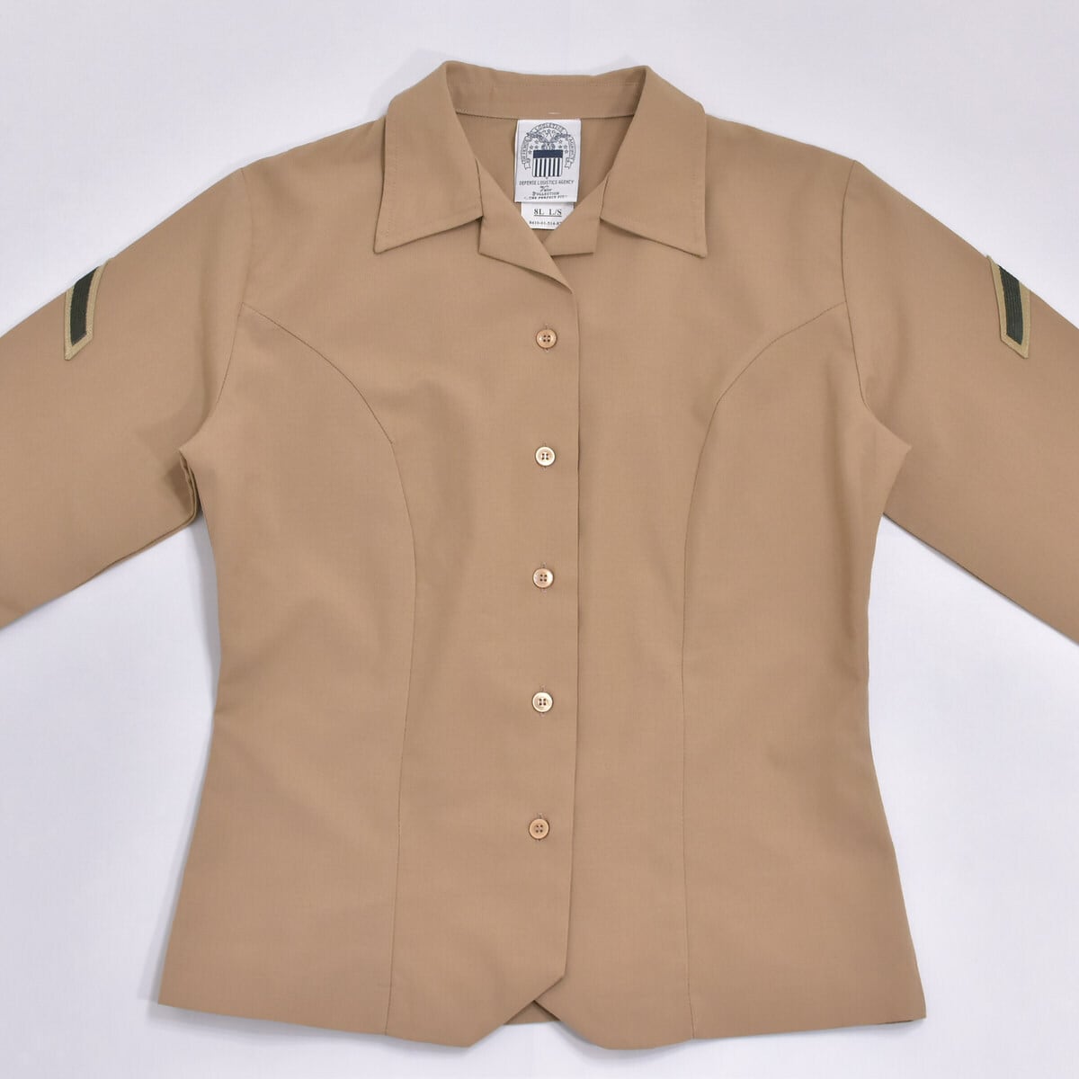 ORVIS ミリタリー シャツ ベージュ USA製 古着 レディース ORVIS（オービス）の「90's ORVIS / L/S Fishing Shirt Jacket / Beige