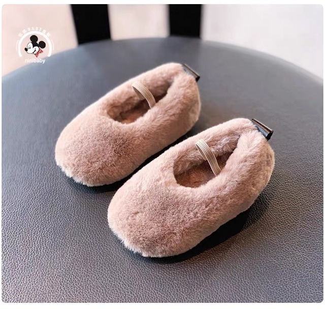 【予約】ラビットファーフラットシューズ