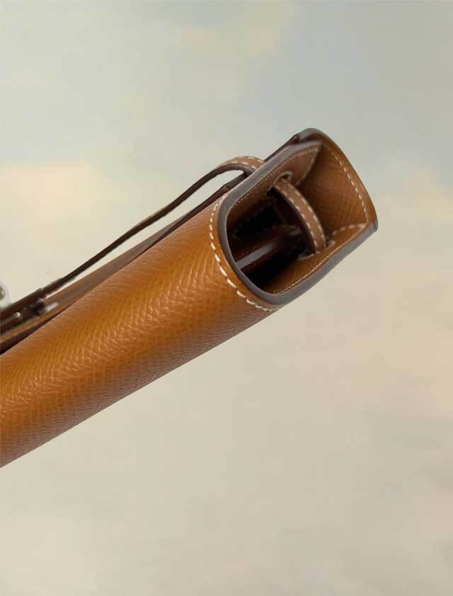 希少HERMESケリークロスバックブラウンゴールド金具